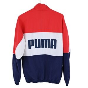 Puma Mens Retro 90s Colorblock Windbreaker Jacket Full Zip Sporty Streetwear S